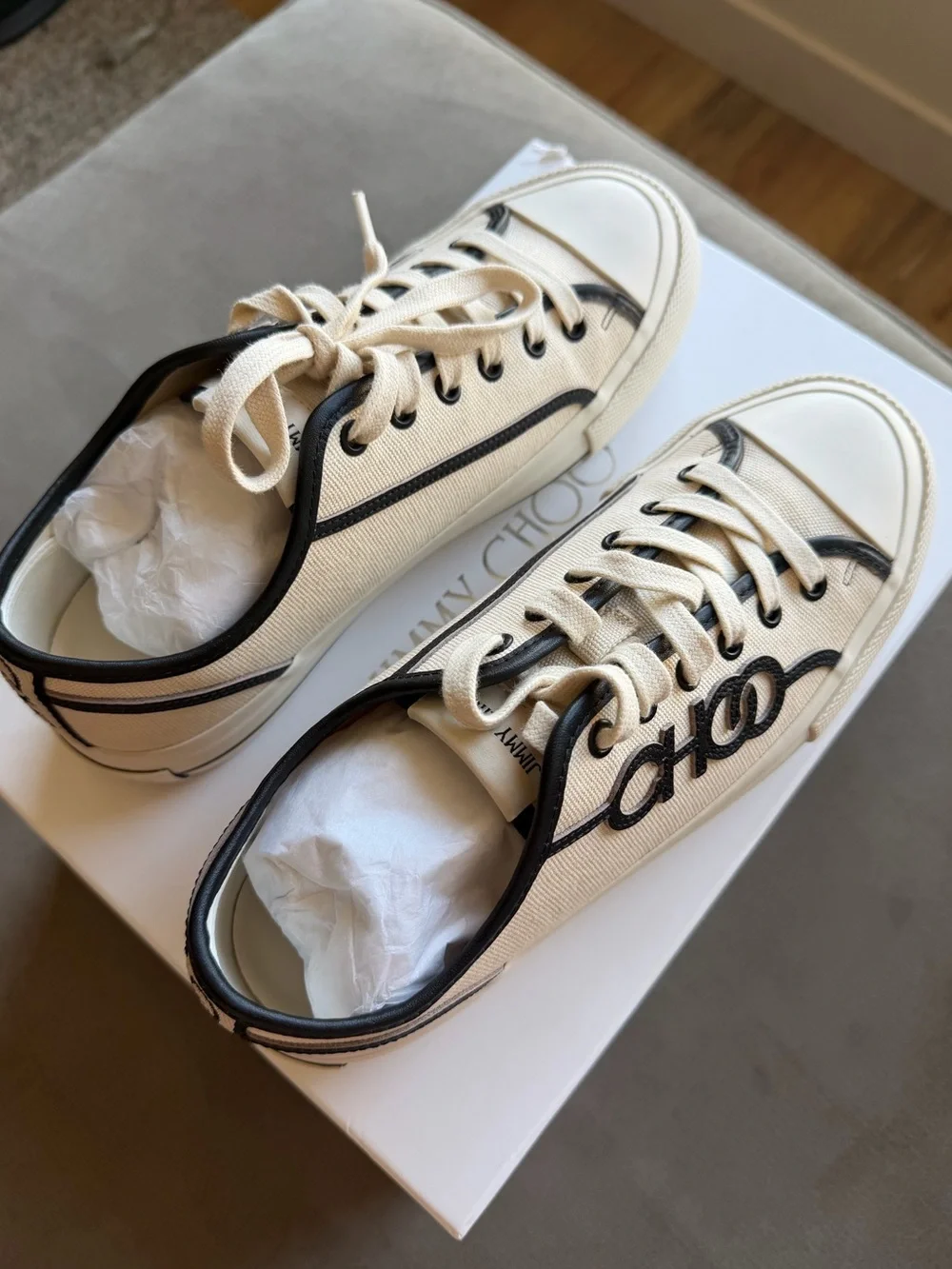 Jimmy Choo Fenix lace-up fastening sneakers
